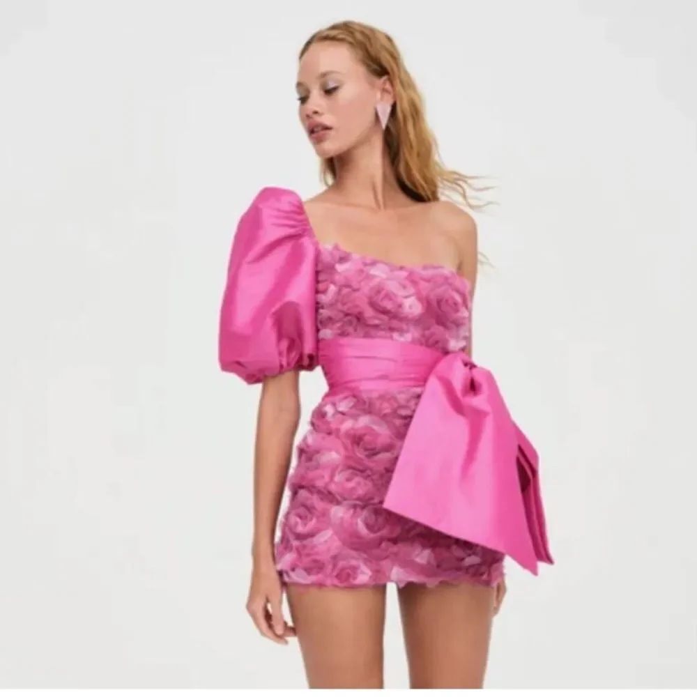 For Love And Lemons Pink Floral Dress